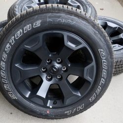 20” Dodge Ram 1500 Black 2025 New Wheels and Tires 