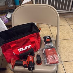 HILTI 12-Volt Cordless Brushless 1/2 in. Keyless Hex Drill Driver SFE A12 with Exchangeable Chuck Set