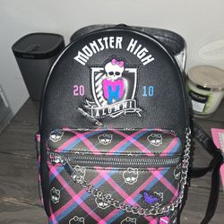Monster High Alumni Plaid Chain Mini Backpack $20