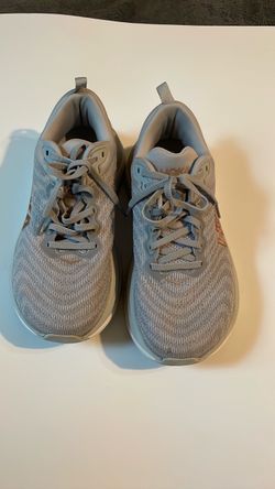 Hoka Running Sneakers Gray Rose Gold SIZE 8B