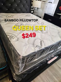 Organic  Mattress 12 " Thick  set Pillowtop  $249 >> QUEEN SIZE
