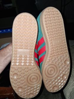 Adidas Samba Sneakers Teal Red Suede