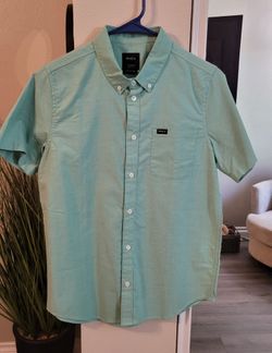 RVCA Short Sleeve Button-Down Shirt Size XL