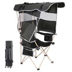 Camping Chair with Shade Canopy Portable Camping Chairs Folding Camping Chair