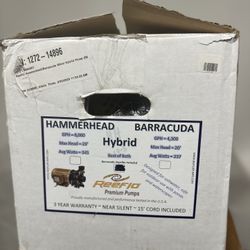 Brand New ReeFlo Gold Hammerhead/Barracuda Hybrid Pump for Aquarium up to 6000gph