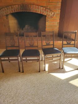 Vintage STAKMORE FOLDING DINING CHAIRS/dining chairs
