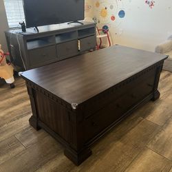 Lift Top Coffee Table With Drawers/ Storage
