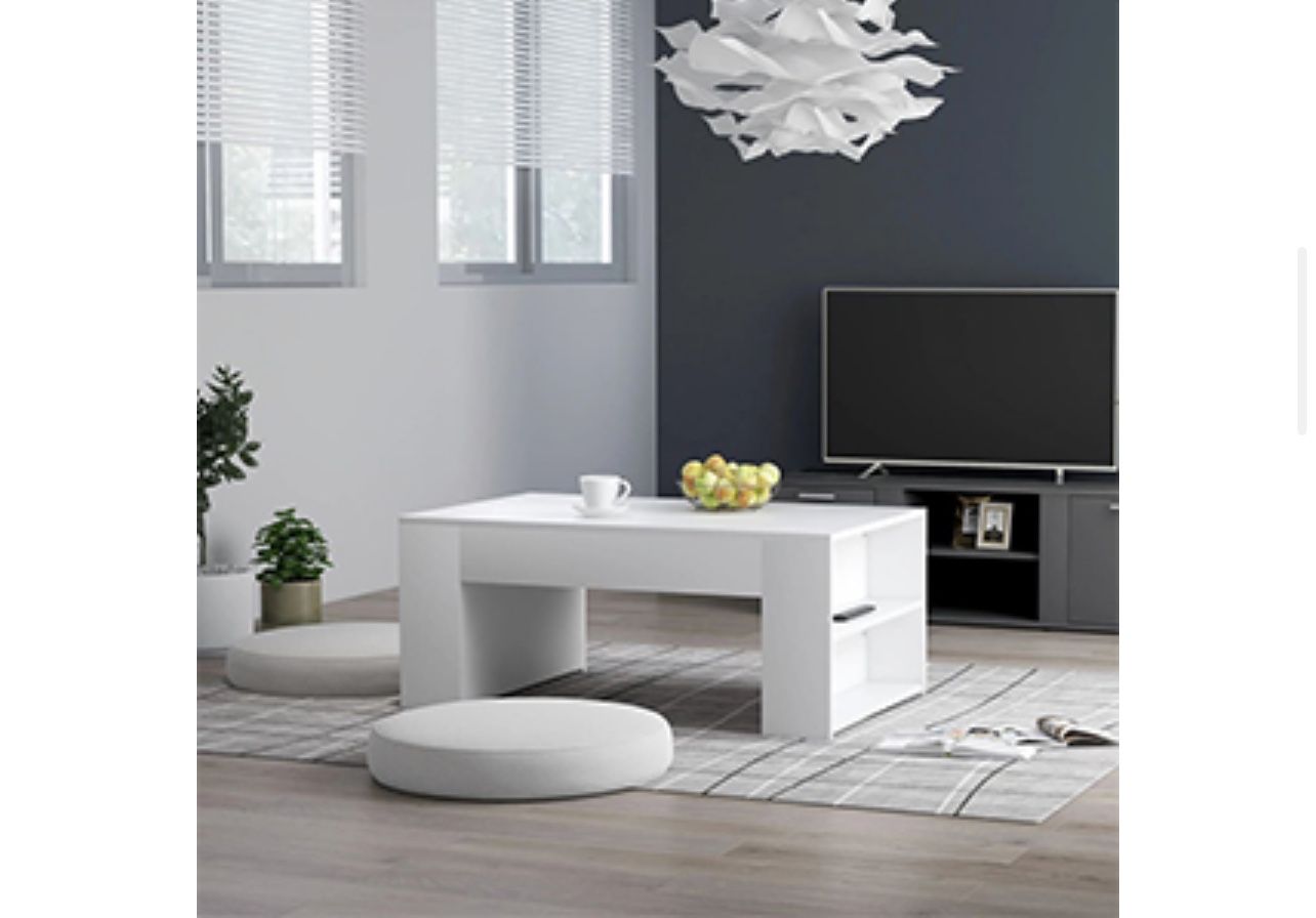 Free- Used - Coffee Table Storage Cabinet Coffee Table Tea End Table Chipboard Sofa and Couch End Side Table for Living Room Home Furniture