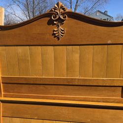 Antique Wood  Full Size Bed Frame