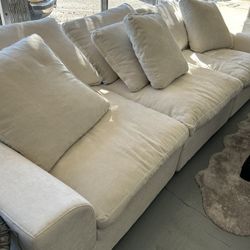 Beautiful White Cloud Modular Couches Available, Same Day Delivery 