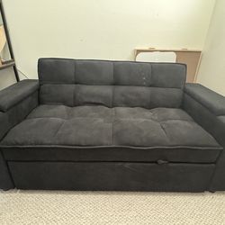 Black 3-1 sleeper Sofa
