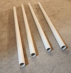 (4x) 5 Foot long PVC Pipe