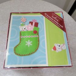 Hallmark 15 Handmade Holiday Greeting Cards And self-sealing envelopes. 
