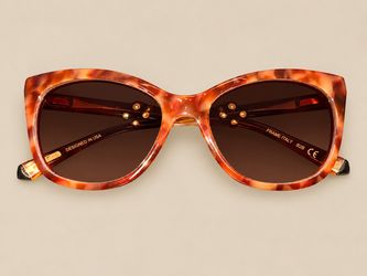 Cat-Eye Tortoise Sunglasses Italy Frame