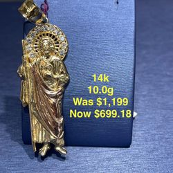 Religious Pendant Gold 14k