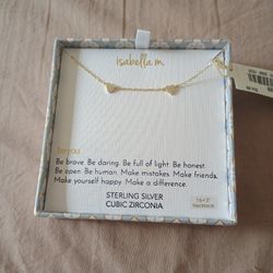 Cute Sterling Silver Cubic Zirconiac Necklace