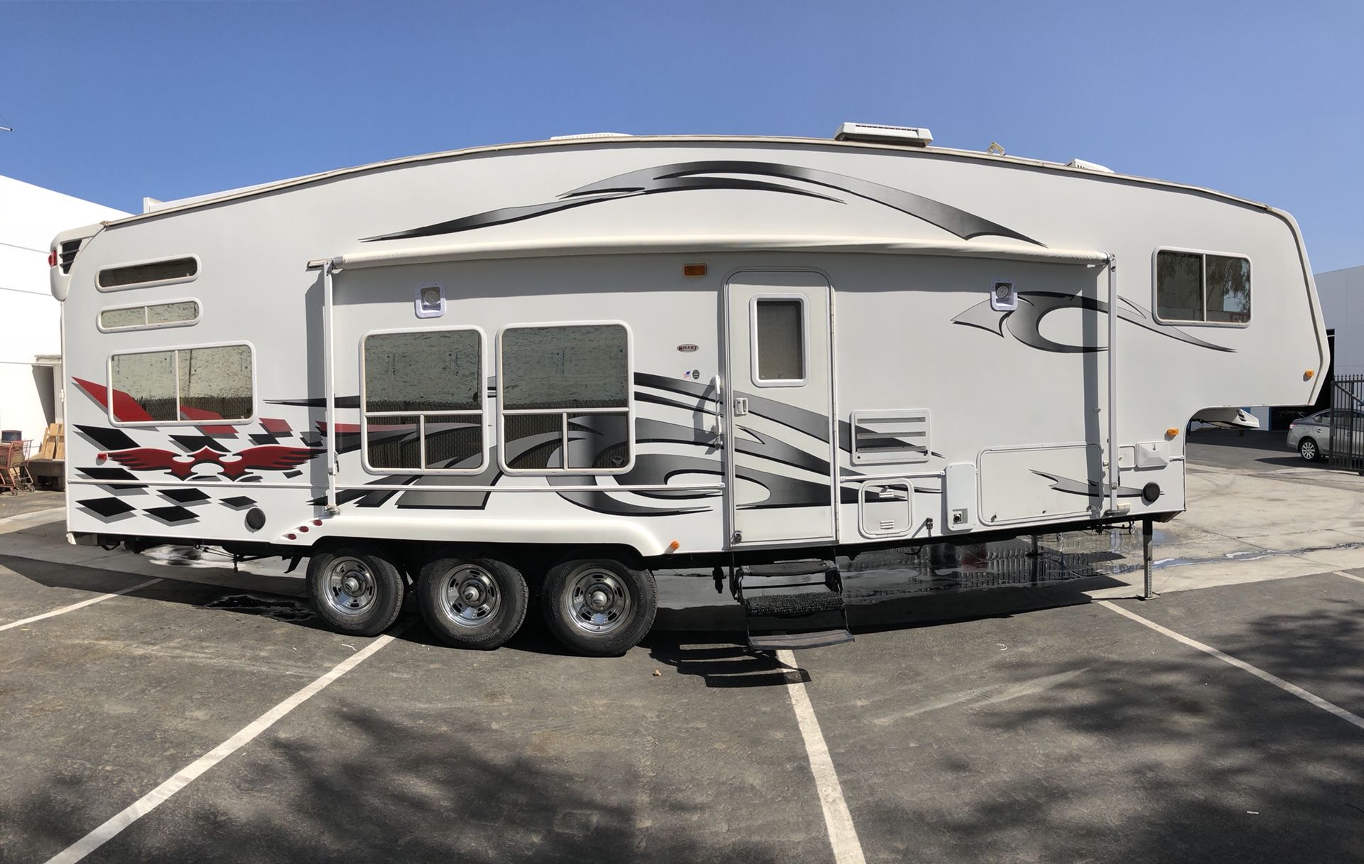 Billet edition weekend warrior 5th wheel toy hauler toybox trailer for