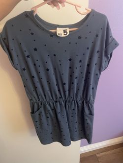 Cotton On Kids Navy Blue Star Dress Size 5