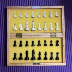 Old Fashioned Wooden chess Board 