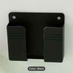 Black Wall Mount Cell Phone Charging Organizer