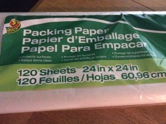 Packing paper.... Never opened
