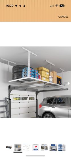 FLEX MOUNT 4x8 Overhead Garage Storage Rack, New, Unused.