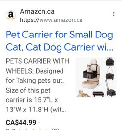 Dog Carrier With Wheels