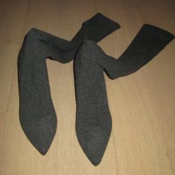 Zara women’s grey sock boots