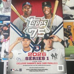 Topps 75 Baseball Cards - Series 1 (2026) - Bundle (No repeats)