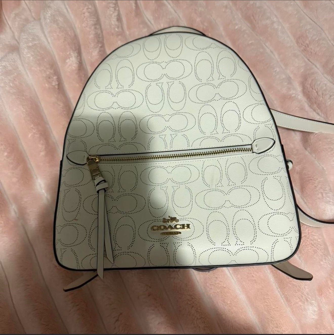 White coach backpack
