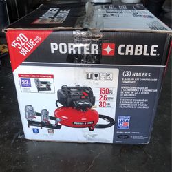 Porter Cable Air Compressor And Nailers