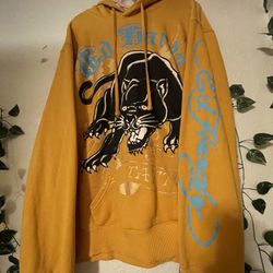 Ed Hardy Hoodie Yellow 