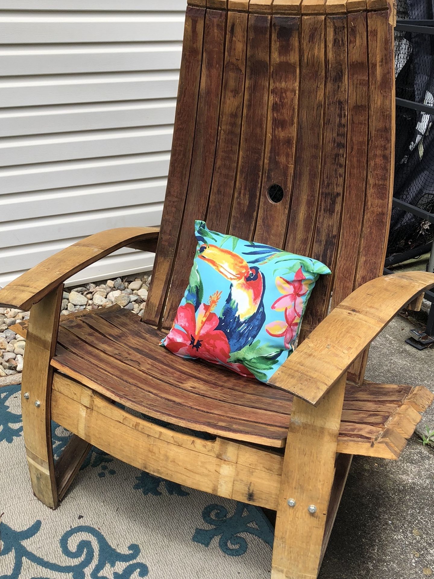 Wine Barrel Adirondack Chairs