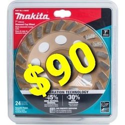 Makita 7 in. Turbo 24 Segment Diamond Cup Wheel
