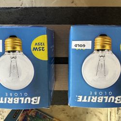 2 Lightbulbs - 2 3/8” Standard Base 25W