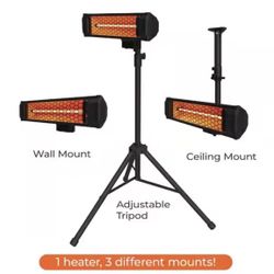 Tradesman 1500-Watt Electric Indoor/Outdoor Quartz Infrared Portable Space Heater w/Tripod