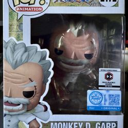 Funko Pop Monkey D Garp PR Sticker One Piece Common