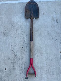 Heavy-Duty Round Point Digging Shovel with D-Grip Handle