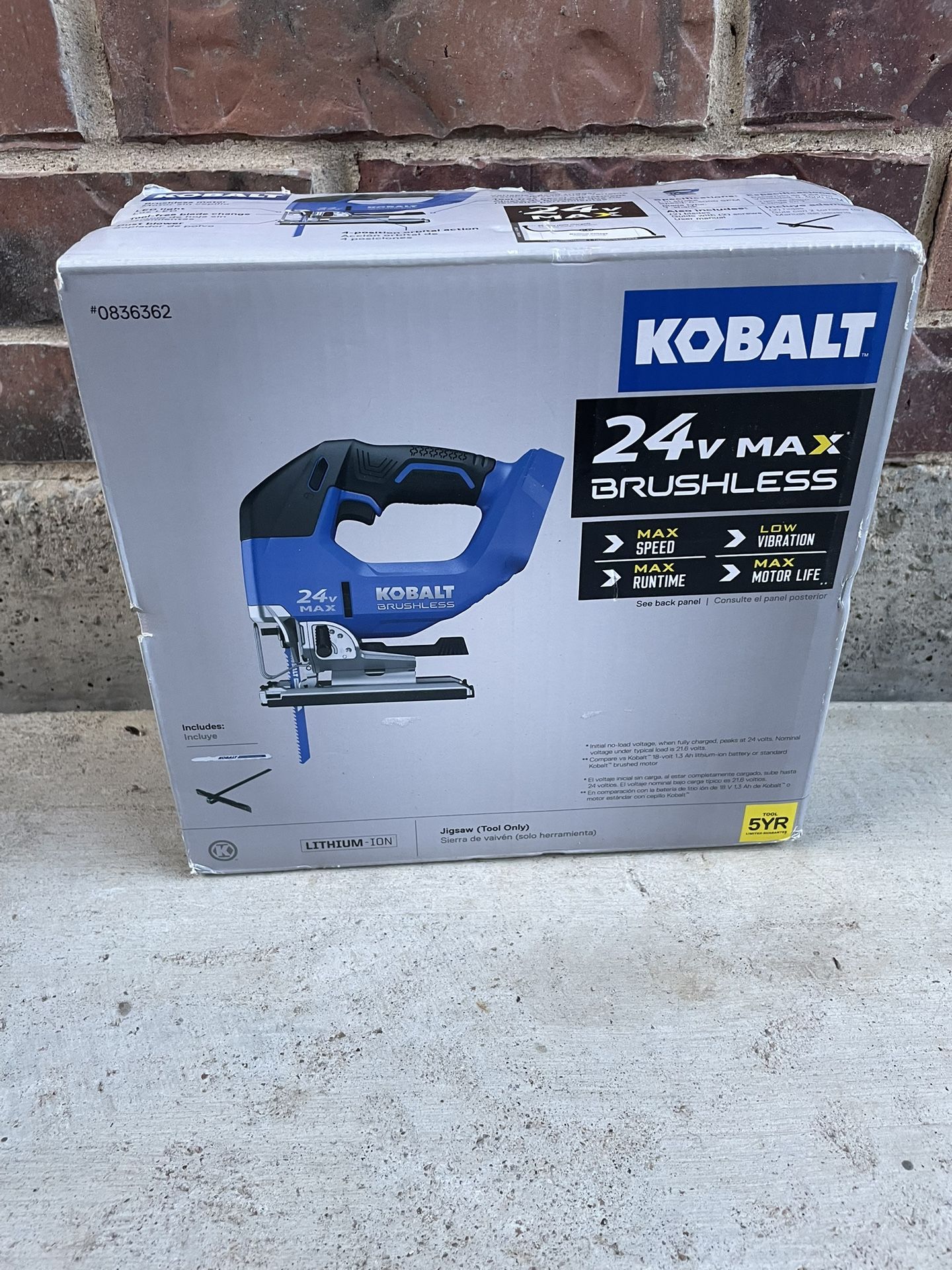 Kobalt 24v Brushless Cordless Jigsaw