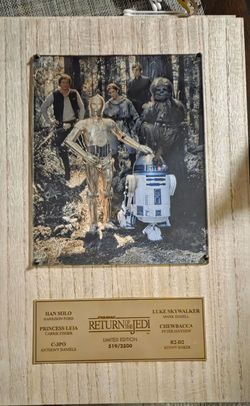 Star Wars Return of the Jedi plaque