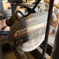 Craftsman 10” Radial Saw