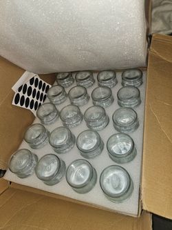 small glass jars