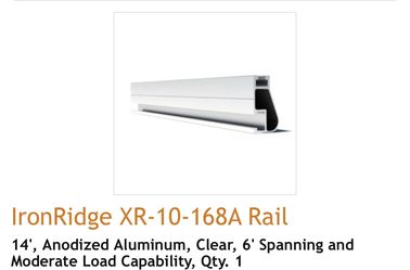 Iron ridge Rails XR10 Silver 14ft New