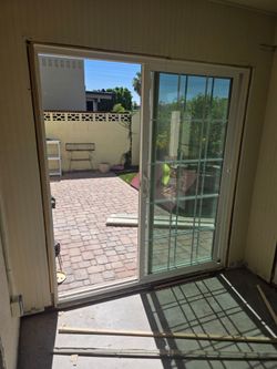 6ft wide x 80 inches tall sliding glass doors