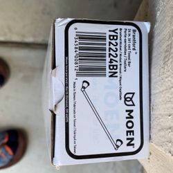 Brantford Brushed Nickel 24" Designer Towel Bar