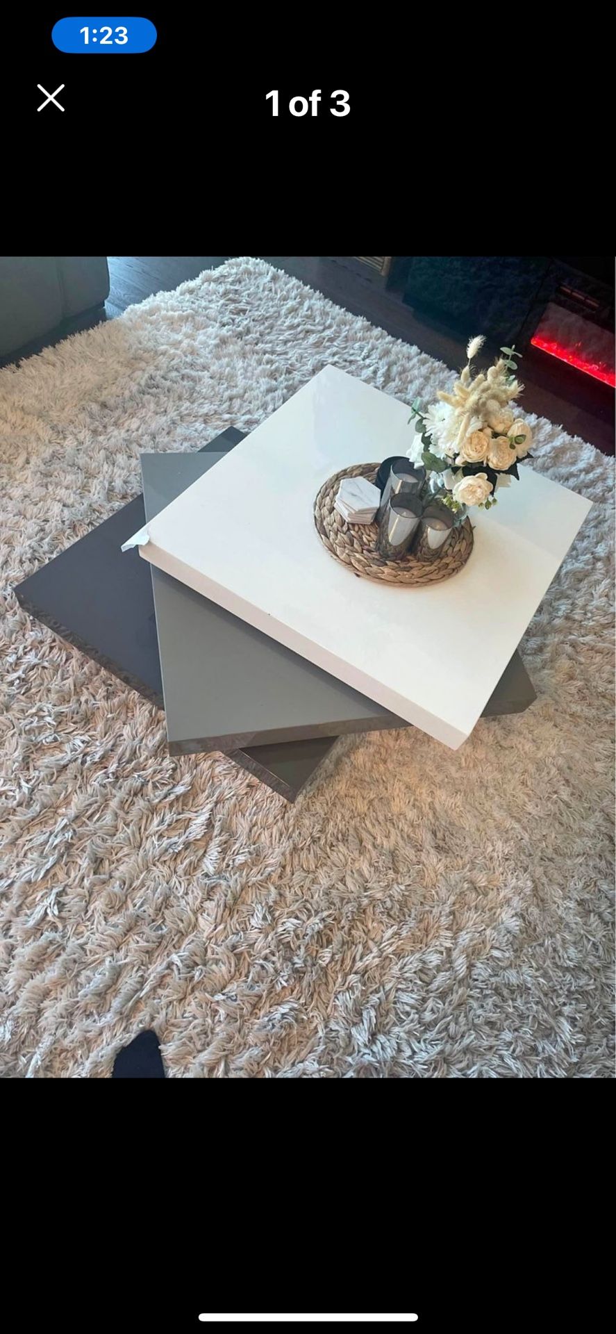Modern Swivel Coffee Table 