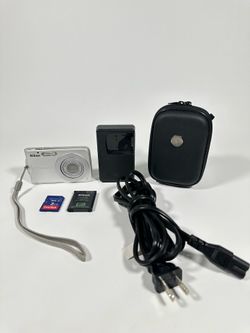Nikon CoolPix S202 Digital Camera – Battery Charger SD and Case  - Tested ✅