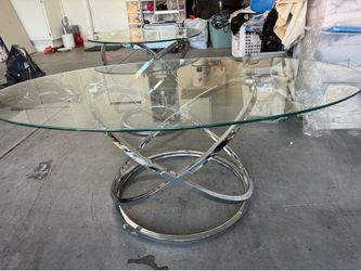 2 glass side table and one center  table