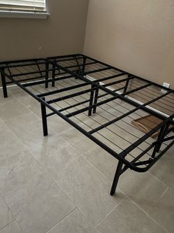 Metal bed frame for a full size bed