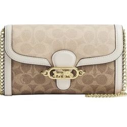 Brand New Coach Jade Chain Crossbody, IM/Tan/Sand/Chalk  retail: $205
